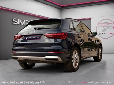 Audi q3 35 tfsi 150 ch s tronic 7 design luxe bleu cosmos caméra de recul toit ouvrant garantie 12 mois occasion simplicicar...