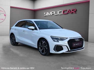 Audi a3 sportback 35 tfsi mild hybrid 150cv s tronic - s line - suivi entretien - bo - carplay occasion simplicicar toulon...