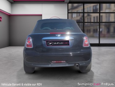 Mini cabriolet r57 1.6i - 122 cooper a intérieur cuir, regulateur de vitesse garantie 12 mois occasion simplicicar frejus ...