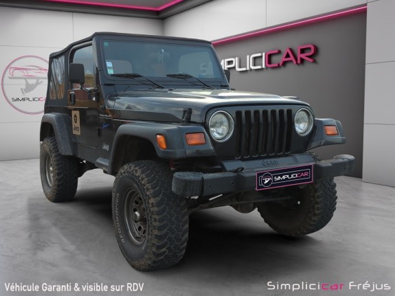Jeep jeep wrangler 2.5i sport attelage garantie 12 mois occasion simplicicar frejus  simplicicar simplicibike france