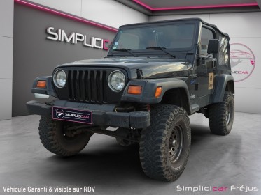 Jeep jeep wrangler 2.5i sport attelage garantie 12 mois occasion simplicicar frejus  simplicicar simplicibike france