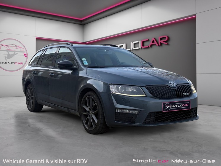 Skoda octavia combi 2.0 tdi 184 ch fap rs véhicule suivi caméra de recul toit panoramique garantie 12 mois occasion...