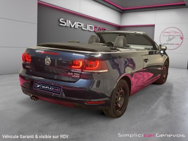 Volkswagen golf cabriolet 2.0 tdi 140 carat dsg6 - téléphone - radar avant/arrière - alcantara - régulateur - sièges......