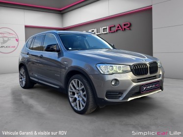 Bmw x3 f25 lci xdrive30d 258ch xline a / suivi bmw / caméra de recul / siège chauffant occasion simplicicar lille ...