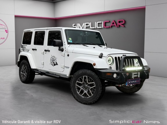 Jeep wrangler 2.8 crd 200  unlimited - caméra de recul - garantie 12 mois occasion simplicicar nimes - rb auto simplicicar...