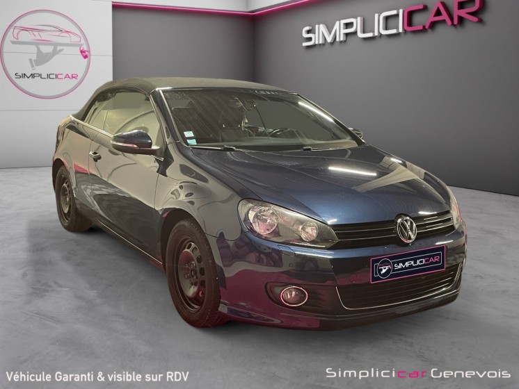 Volkswagen golf cabriolet 2.0 tdi 140 carat dsg6 - radar avant/arrière - alcantara - régulateur - sièges avant...