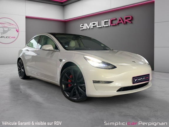 Tesla model 3 performance dual motor awd 513cv / garantie constructeur occasion simplicicar perpignan  simplicicar...
