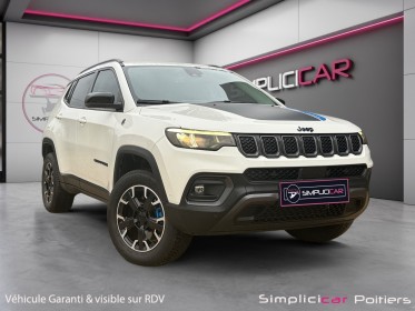 Jeep compass 1.3 phev t4 240ch 4xe eawd trailhawk tout options carplay toit ouvrant panoramique garantie 12 mois occasion...