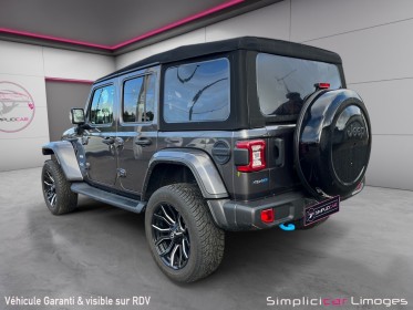 Jeep wrangler unlimited 4xe 2.0 l t 380 ch phev 4x4 bva8 overland garantie 12 mois occasion simplicicar limoges  simplicicar...