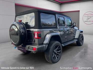 Jeep wrangler unlimited 4xe 2.0 l t 380 ch phev 4x4 bva8 overland garantie 12 mois occasion simplicicar limoges  simplicicar...