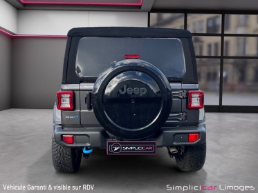 Jeep wrangler unlimited 4xe 2.0 l t 380 ch phev 4x4 bva8 overland garantie 12 mois occasion simplicicar limoges  simplicicar...