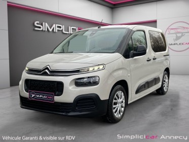 Citroën berlingo 1.2l 110 ch feel - courroie remplacée - première main - garantie 12 mois occasion simplicicar annecy...