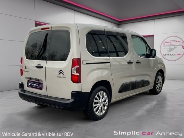 Citroën berlingo 1.2l 110 ch feel - courroie remplacée - première main - garantie 12 mois occasion simplicicar annecy...