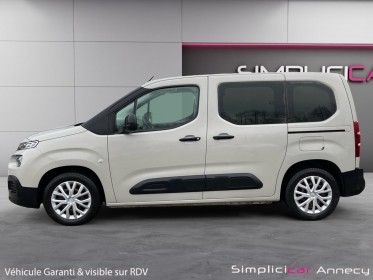 Citroën berlingo 1.2l 110 ch feel - courroie remplacée - première main - garantie 12 mois occasion simplicicar annecy...