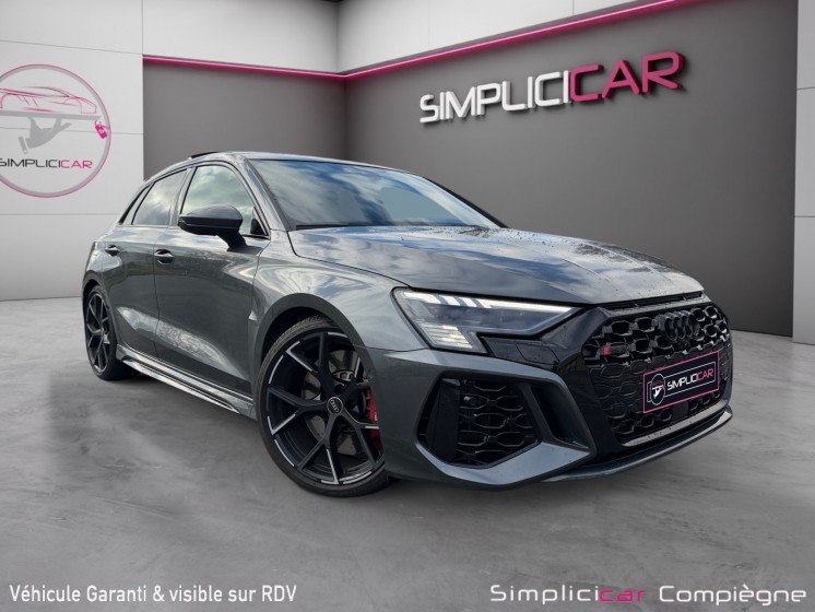 Audi rs3 sportback 2.5 tfsi 400 s tronic 7 quattro -  full  - immat fr - toit ouvrant - suivi à jour audi  -  faible km -...