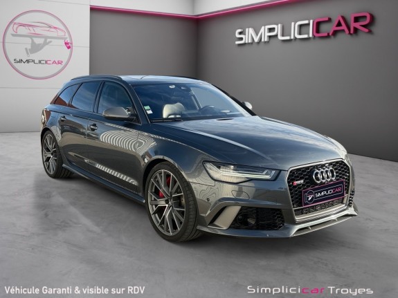 Audi rs6 avant performance v8 4.0 tfsi 605 quattro tiptronic 8 full suivi audi 2° main pack dynamique plus toit ouvrant......