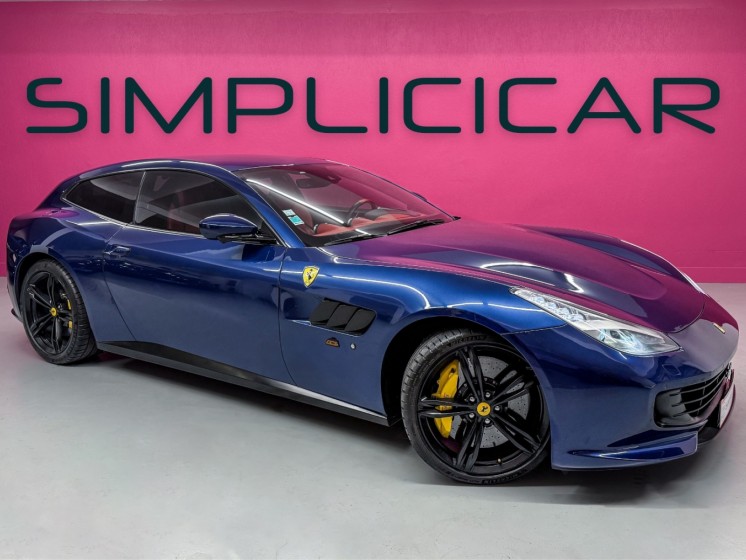 Ferrari gtc4 lusso v12 bleu tour de france - interieur rosso ferrari - sort de revision ferrari - 4 pneus neufs - visible...