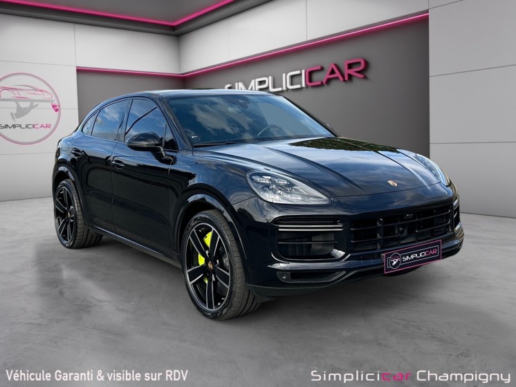 Porsche cayenne coupe e-hybrid 4.0 v8 680 ch turbo s - acc - carplay - pdls  - angles mort - sièges 18 positions...