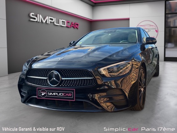 Mercedes classe e 220 d 9g-tronic amg line  tva recuperable  cuir blanc magnifique / toit ouvrant / garantie 12mois occasion...