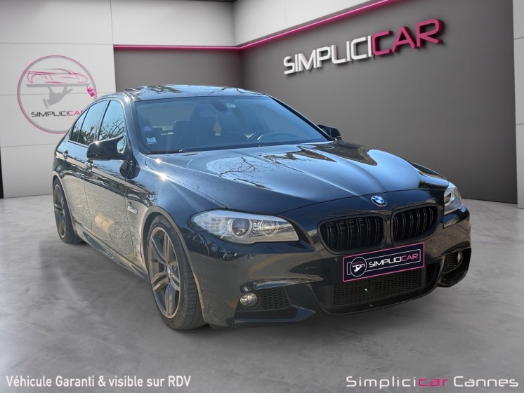 Bmw serie 5 f10 550i xdrive 407ch sport design a occasion cannes (06) simplicicar simplicibike france