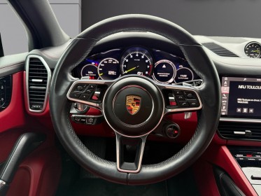 Porsche cayenne e-hybrid 3.0 v6 462 entretien porsche interieur cuir rouge garantie 12 mois occasion simplicicar toulouse sud...