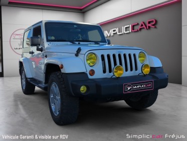 Jeep wrangler 2.8 crd 177 fap sahara 4 pneus neufs goodrich kit main libre garantie 12 mois occasion simplicicar frejus ...
