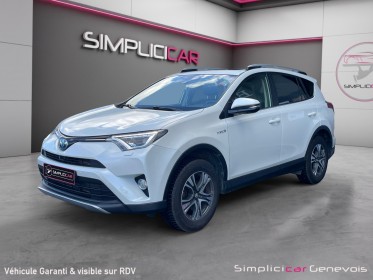 Toyota rav4 hybride 197ch 2wd lounge - gps - to - cuir - attelage - garantie 12 mois occasion simplicicar genevois...
