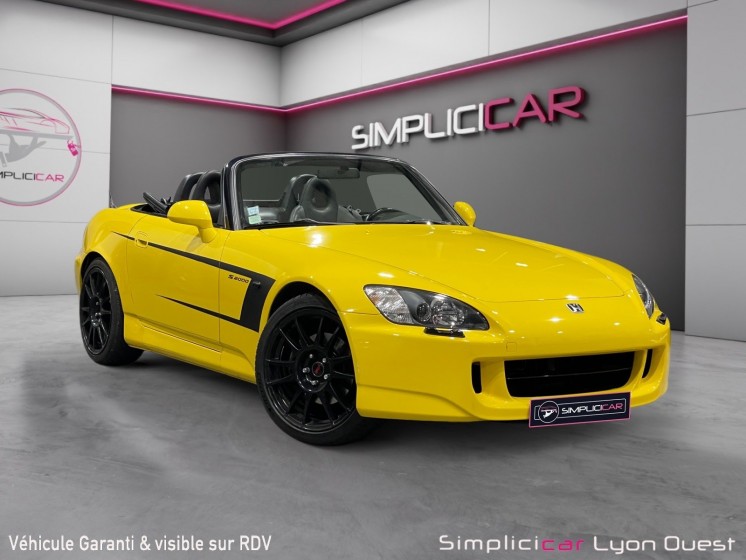 Honda s2000 roadster ap1 2.0 vtec 240ch spa yellow occasion simplicicar lyon ouest simplicicar simplicibike france