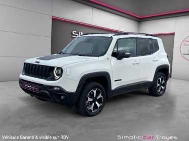 Jeep renegade 1.3 gse t4 240 phev at6 4xe caméra de recul angles morts carplay garantie 12 mois occasion barberey...
