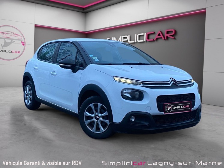 Citroen c3 1.6 bluehdi 75 ss feel - 1 ere main - entretien full citroen - line assist occasion simplicicar lagny  simplicicar...