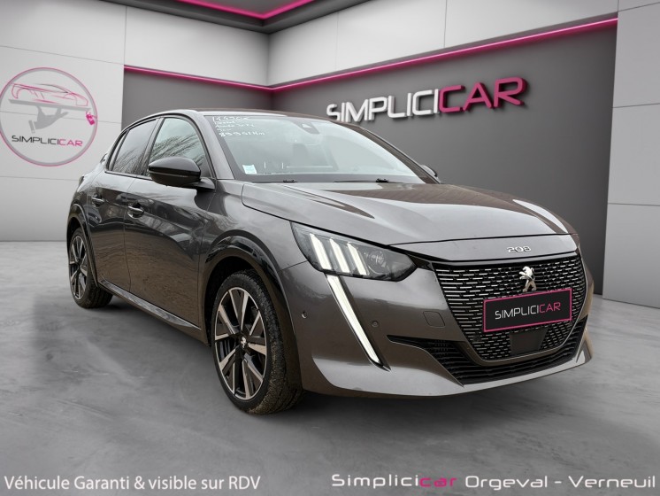 Peugeot 208 bluehdi 100ch ss bvm6 gt pack/ virtual cockpit/ caméra de recul occasion simplicicar orgeval  simplicicar...