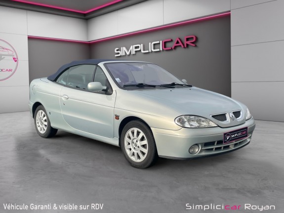 Renault megane cab 1.6i 16v dynamique distribution faite révisée et garantie occasion simplicicar royan simplicicar...