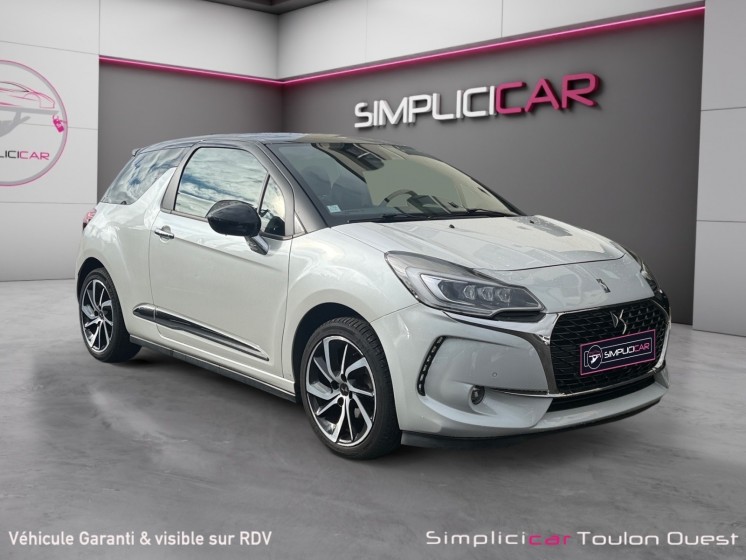 Ds ds 3 puretech 110 ss eat6 sport chic distribution ok garantie 12 mois occasion simplicicar toulon ouest simplicicar...