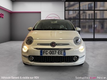 Fiat 500 serie 6 1.2 69 ch lounge / garante 12 mois / toit pano / radars occasion  simplicicar nice - pfvauto simplicicar...
