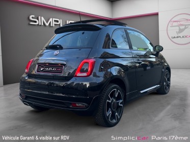 Fiat 500 my17 1.2 69 ch finition s garantie 12 mois occasion paris 17ème (75)(porte maillot) simplicicar simplicibike france