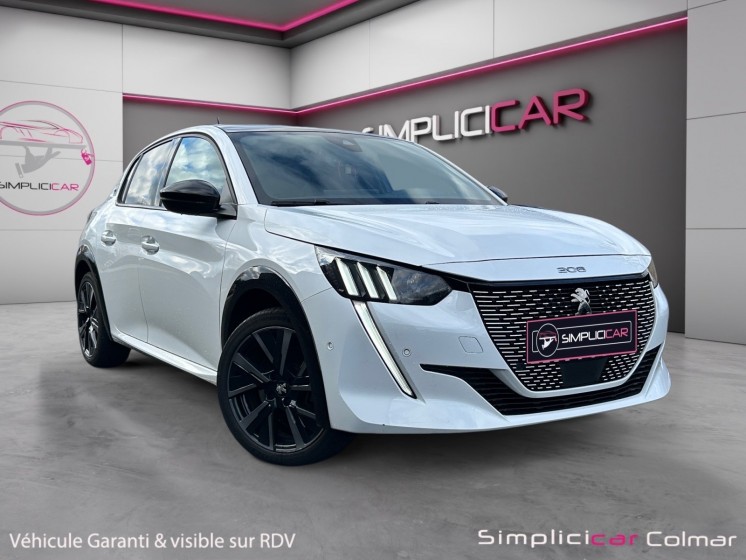 Peugeot 208 gt e-208 electrique 50 kwh 136ch gt virtual cockpit toit panoramique sièges chauffants garantie 12 mois occasion...