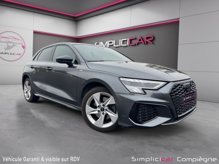 Audi a3 sportback 40 tfsie 204 s tronic 6 s line - suivi à jour audi - carplay - caméra - bo - faible km occasion...