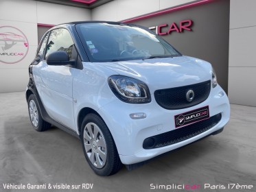 Smart fortwo coupe 1.0 71 ch ss ba6 pure occasion paris 17ème (75)(porte maillot) simplicicar simplicibike france