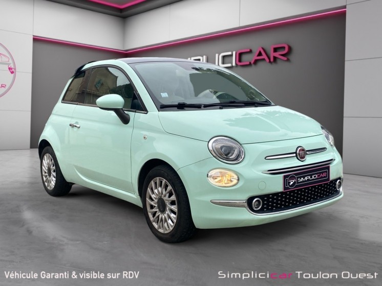Fiat 500 serie 6 euro 6d 1.2 69 ch eco pack lounge garantie 12 mois occasion simplicicar toulon ouest simplicicar...