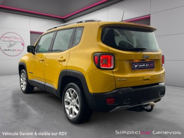 Jeep renegade 2.0 140ch bva9 limited 4x4 - to - cuir - gps - angles mort - acc - garantie 12 mois occasion simplicicar...