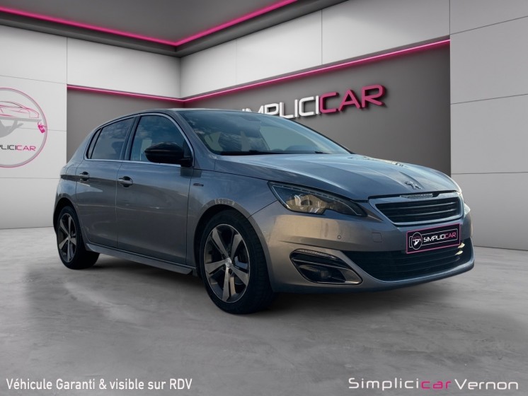 Peugeot 308 1.6 bluehdi 120ch ss eat6 gt line  cuir/alcantara  palette au volant  garantie 12 mois occasion simplicicar...