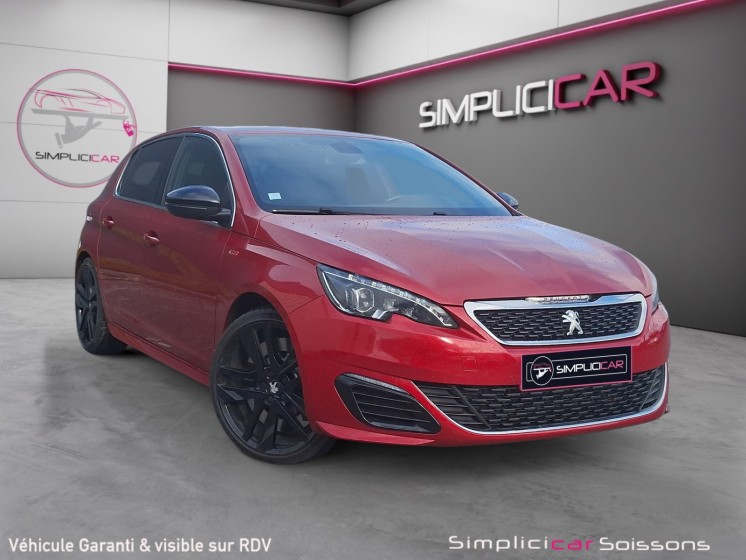Peugeot 308 1.6 thp 270ch ss bvm6 gti - suivi/bluetooth/caméra de recul - garantie 12 mois occasion simplicicar soissons...