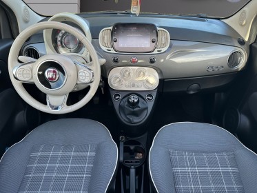 Fiat 500 serie 6 1.2 69 ch lounge - carplay/toit ouvrant/clim/radar ar - garantie 12 mois occasion simplicicar soissons...