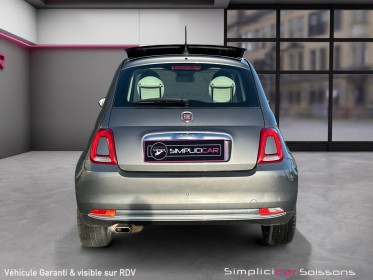 Fiat 500 serie 6 1.2 69 ch lounge - carplay/toit ouvrant/clim/radar ar - garantie 12 mois occasion simplicicar soissons...