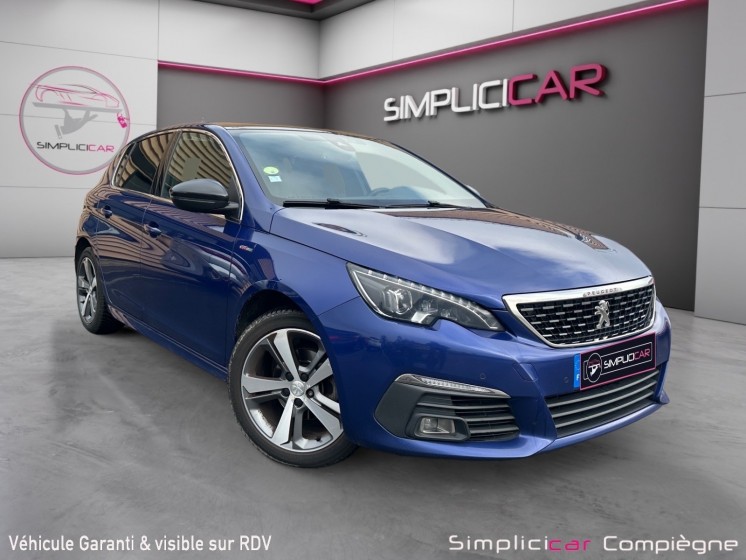 Peugeot 308 gt line diesel 1.6 120ch - carplay - cam 360 - toit pano - occasion simplicicar compiegne simplicicar...