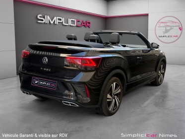 Volkswagen t-roc cabriolet r-line 1.5 tsi 150 ch dsg7 - faible km - 1ère main - garantie 12 mois occasion simplicicar nimes...