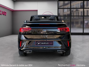Volkswagen t-roc cabriolet r-line 1.5 tsi 150 ch dsg7 - faible km - 1ère main - garantie 12 mois occasion simplicicar nimes...