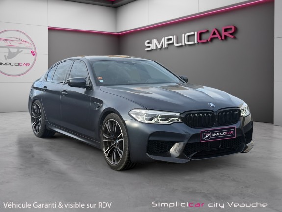 Bmw m5 f90 600 ch bva8 toit carbone / caméra 360 /  sièges chauffant et ventilé / suivi bmw occasion simplicicar veauche...