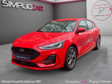 Ford focus 1.0 scti 12v ecoboost flexifuel mhev 125 cv st line / carplay / camera de recul / entretien a jour / garantie...