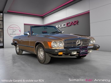 Mercedes 380 sl 3.8l v8 205cv - restauration complète mécanique / esthétique occasion simplicicar annecy simplicicar...
